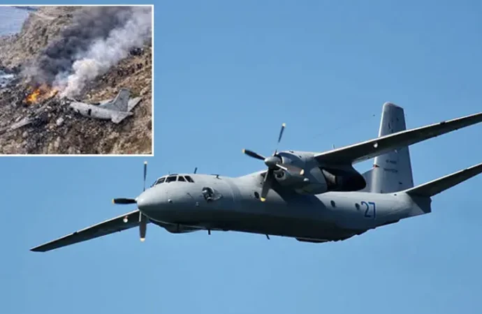 روس کا فوجی نقل و حمل کا طیارہ کریمیا میں گر کر تباہ