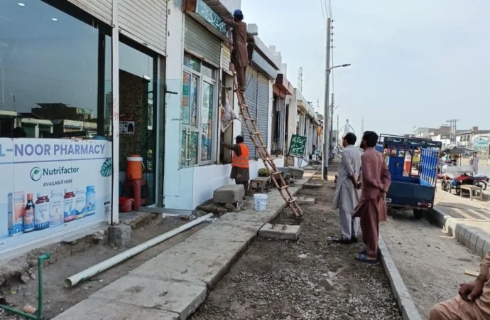 ڈپٹی کمشنر کی ہدایات پر اٹھارہ ہزاری میں بیوٹیفکیشن اسکیم کا جائزہ، کام تیز کرنے کی ہدایت