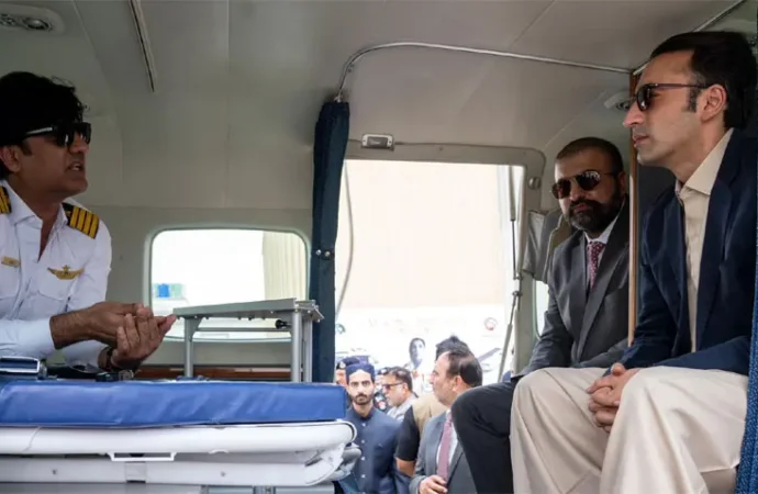 چیئرمین پاکستان پیپلز پارٹی کا کوئٹہ میں پیپلز ایئر ایمبولینس کا افتتاح