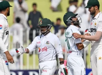 ٹیسٹ سیریز:پہلے میچ میں پاکستان کے خلاف بنگلہ دیش نے پہلے روز 301 رنز بنا لئے،