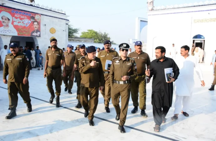 شاہ جیونہ عرس کیلئے فول پروف سکیورٹی پلان تیار، 827 پولیس اہلکار تعینات