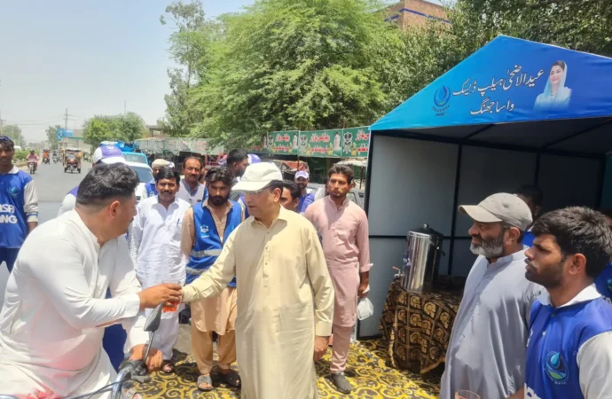 جھنگ میں عید پر صفائی اور ٹھنڈے پانی کے بہترین انتظامات، حکومت پنجاب کی عوام دوست پالیسیوں کا عملی ثبوت ہیں، کنور محمد علی