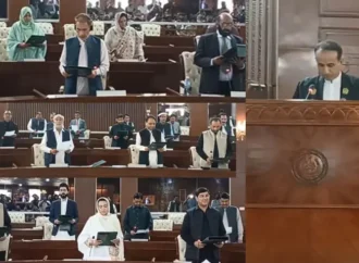 گلگت بلتستان اسمبلی کے نئے منتخب ارکان نے حلف اٹھا لیا