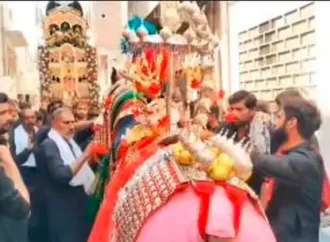 8 محرم الحرام کا مرکزی جلوس امام بارگاہ قصر زاہرہ پر پہنچ کر اختتام پذیر ہوگیا