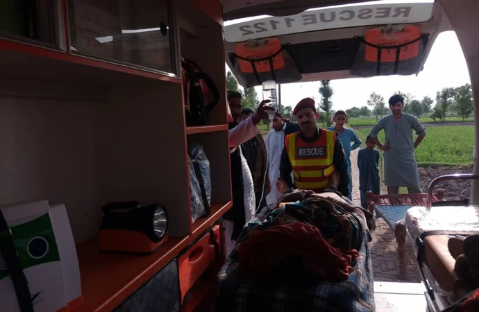 جھنگ اور شورکوٹ میں مختلف حادثات و ایمرجنسی واقعات، ایک شخص جاں بحق، متعدد افراد زخمی و متاثر، ریسکیو 1122 کی بروقت کارروائیاں