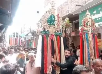 جھنگ میں 6 محرم الحرام کا مرکزی علم و ذوالجناح جلوس پُرامن اختتام پذیر، ضلع بھر میں 28 جلوس اور 222 مجالس کے لیے سخت سیکیورٹی انتظامات