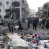 غزہ:اسرائیلی حملوں میں ایک ہی خاندان کے چھ افراد سمیت بارہ فلسطینی شہید