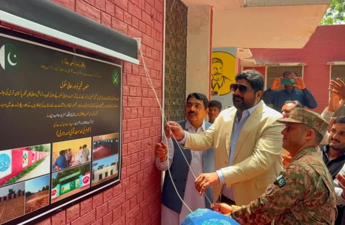 سیلاب متاثرہ علاقوں میں گورنمنٹ سکولوں کی بحالی, پاک فوج کے تعاون سے گورنمنٹ ہائی سکول پکے والا کی بحالی و تزئین و آرائش مکمل