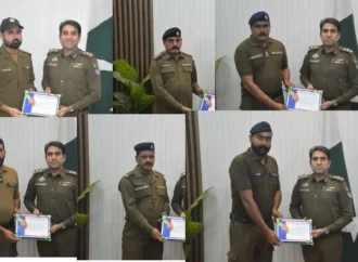 جرائم کے خلاف نمایاں کارکردگی، ایس ایچ اوز شاہد امیر اور سعید اقبال سمیت 10 پولیس افسران و اہلکاروں کی حوصلہ افزائی