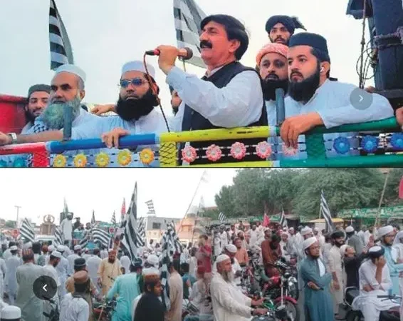 جامع علوم الشرعیہ ٹوبہ روڈ سے جمعیت علماء اسلام و مجلس تحفظ ختم نبوت کے زیر اہتمام تحفظ ختم نبوت موٹر سائیکل ریلی نکالی گئی