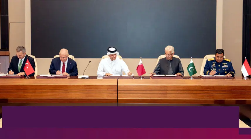 پاکستان، ترکیہ، قطر اور انڈونیشیا نے دفاعی تعاون کے معاہدے ’’بدر‘‘ پر دستخط کردیے